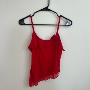 Elegant Red Women's Top